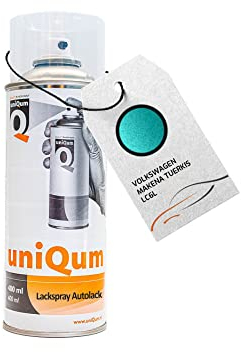 uniQum Autolack Spraydose fürs Auto für VOLKSWAGEN MAKENA TUERKIS LC6L Autolack Reparatur 400 ml