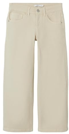 NAME IT Mädchen Nkfrose Wide Twi Pant 1115-tp Noos Hose, Turtledove, 134 EU