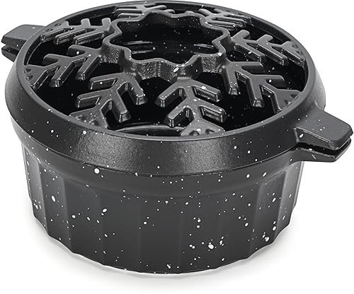 WILLOW WEAVE Vaporiera a legna da 2,5 litri, in ghisa con grande apertura superiore, pentola per stufa, potpourri, umidificatore decorativo per stufa a legna da interni, grigio fiocchi