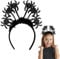 Bluelves Spinne Haarreif für Halloween-Kostüme, Halloween Kinder Fasching Kostüm Karneval Party Accessoire,Bat Headband Stirnband,Spinne Ohren mit Glitzereffekt für Damen & Herren