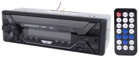 Lettore per Auto e Ricevitore Radio, Radio Stereo per Auto a Singolo DIN 12V 24V Lettore MP3 Retroilluminato a 7 Colori, Effetti Sonori Multipli Regolabili, Integrato, FM1, FM2