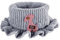 Baby Loop Schal Kragen Herbst Baby Kinder Strick-Schlupfschal Rundschal Kinderschal Hautfreundlicher Warm Halstücher Cold Weather Scarf,Grau