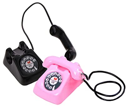 Wichtel Zubehör,Puppenhaus Zubehör, Puppenhauszubehör, 2 PCs Mini Telefon Miniatur Spielszene Modell Puppenzubehör Miniatur Puppendekoration 12 Cola & 1 Tablett