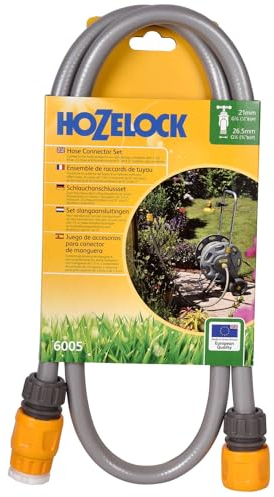 AMK® Hozelock Hose Pipe Connection Set 1.5m for 3/4 or 1/2 Threaded Garden Tap Cart Reel Connector Outdoor
