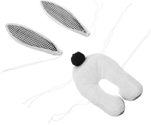 Amosfun 1Stk Hasendekoration Ostern DIY Kranz Osterkränze für die Haustür Girlande Ostern DIY blumenrahmen dekorativer kranzrahmen der osterparty Ohr schmücken Dekorationen Requisiten