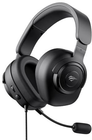 havit Gamenote H2230D Gaming-Headset mit Mikrofon und 3,5-mm-Klinkenstecker, Schwarz