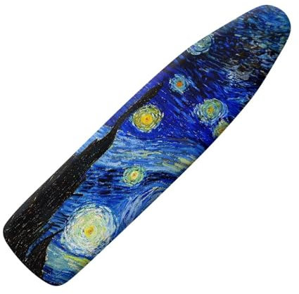Xoenoiee Van Gogh Starry Night Pattern Ironing Board Cover Scorch Resistant Non-Slip Ironing Board Covers with Hook and Loop Fasteners for Home Laundry, Size 2XL