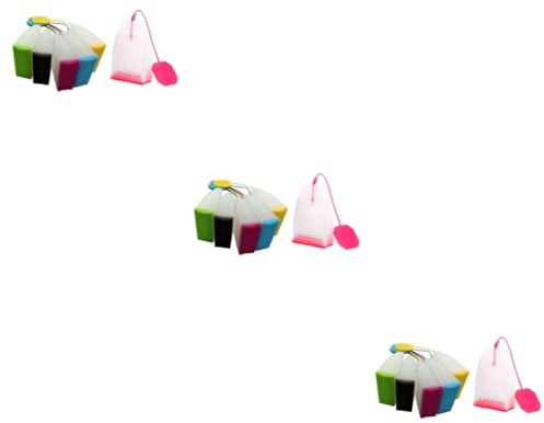 Alipis 18 Pcs Infuseur De Sachets De Thé En Silicone Filtre Passoire Boule à Thé Crépine En Silicone Infuseur à Thé Lavable Au Lave-vaisselle Infuseur à Thé En Silicone Sacs
