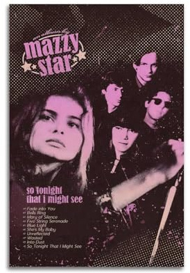 szzmyo Mazzy Star Poster So Tonight That I Might See Album-Poster, dekoratives Gemälde, modern, ästhetisch, Leinwandposter, Schlafzimmer, Kunst, Wohnzimmer, Dekoration, Poster, 30 x 45 cm, ungerahmter