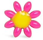 SINGULARU - Einzelner Ohrring Daisy May. Edelstahl mit 18 kt Goldbeschichtung. Schmuck für Damen
