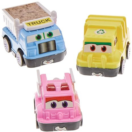 Baker Ross FN121 LKW-Spielzeug – 6er-Pack, Rennspielzeug für Kinder, Partytaschenspielzeug für Kinder