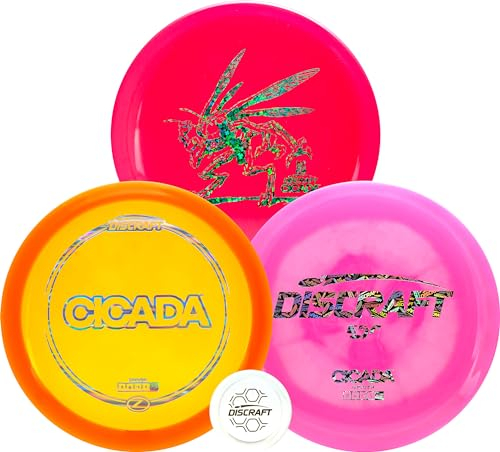Discraft Cicada 3er-Pack – Exklusives Treiber-Set in Z, ESP, Big Z Plastics – 175 g-176 g – verschiedene Gewichte und Farben