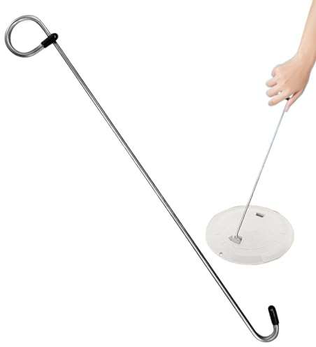 Generisch Poignée pour panier de skimmer de piscine, poignée pour panier de skimmer | Poignée de panier de skimmer, poignée allongée, crochet de skimmer – Râteau de piscine sans effort, skimmer et