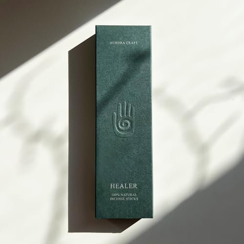 AURORA CRAFT - Healer - 100% natürliche, Bio - Räucherstäbchen - Salbei, Lorbeer, Wacholder