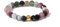 APMGONT Elastischer Naturstein Ring, Perlen Elastische Ring, Elastischer Ringe Bunt, Naturstein Stretch Rings, Kristall Perlenring, Edelstein Perle Stapelbar Ringe für Damen Mädchen (F)