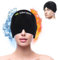 Ubrvhrt Gorro para Aliviar Migraña Gel de Hielo Frío Gorro Antimigrañoso Reutilizable Sombrero para el Dolor de Cabeza Refrigeración de 360 Drados Mascara Migrañas Gorro Frio Quimioterapia, Negro