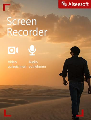 Aiseesoft Screen Recorder | Kompatibel mit Windows | 1 Gerät | Lifetime | Einfache Bildschirm- und Audioaufnahmen | Aktivierungscode per E-Mail
