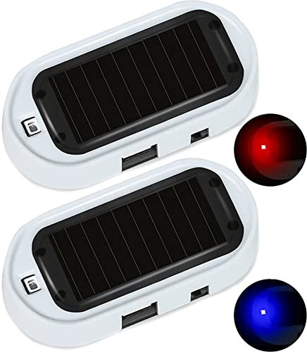 Auto Solar Power Simulierte Dummy Alarm 2 Stücke Anti-diebstahl USB Ladegerät Led Blinkende Licht Alarm Lampe