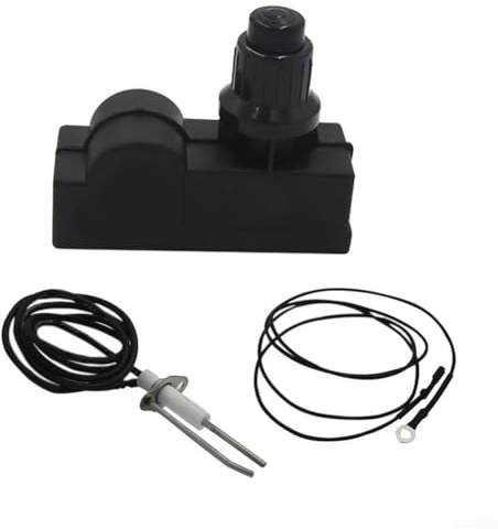Alanmoship Funkengenerator, Piezo-Gasgrill-Zünder, Terrassenheizung, elektronischer Druckknopf-Zünder, Ersatz-Set mit Erdungsdraht für Gasbrenner-Grill (IG&NB700B1)