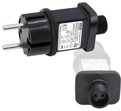 31V 3.6W Transformateur LED CZJUTAI IP44 Alimentation pour éclairage de Noël avec prise - Prise européenne (Socle à vis - Constant allumé - DC31V3.6W)