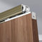 Kit Herraje Puerta Closet Sliding Door Track Kit, Aluminum Universal Pocket Door Hardware And Rail Set/Rieles Para Puertas Corredizas Exteriores, Ceiling/Wall Mount(56in/142cm)