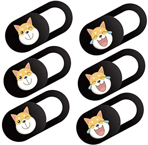 Angoily 6stücke Tablet- -Folie Selbstklebend Laptop Webcam Abdeckung Datenschutzblocker Für Computer Tablet Handy Mit Hundemuster Slide Webcam Cover