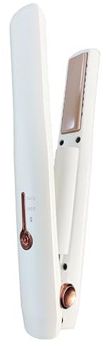 Mini Plancha Pelo Inalámbrica, plancha de viaje recargable, plancha portátil de cerámica con batería de 3000mA, anti-quemaduras, 2 niveles de ajuste de temperatura
