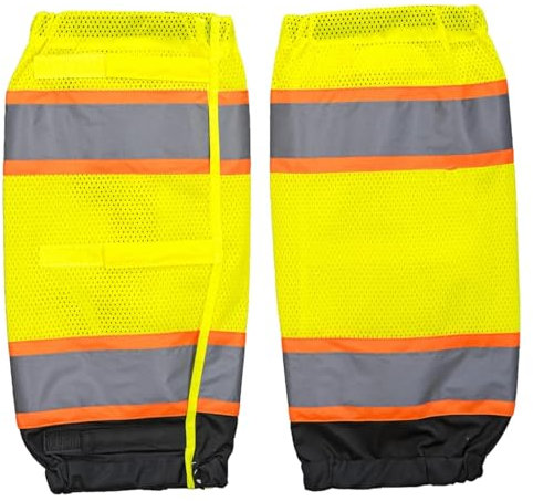 Reflektierende Gamaschen zum Wandern und Radfahren, atmungsaktives Netzgewebe, verstellbar, wasserdicht für Sichtbarkeit bei Nacht