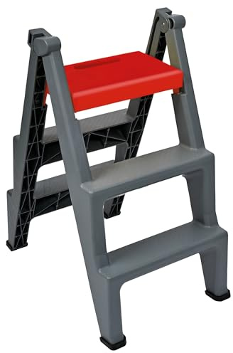 Gorilla Step Up Step Ladder Horse Pony Mounting Block for DIY and Construction 3 Steps Non Slip Lightweight Portable Versatile Folds Flat Supports up to 130kg