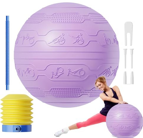 Generico Pallia di yoga ponderata per la gravidanza - per esercitazioni pesanti | Palla di fitness non slip | Attrezzature per l'allenamento domestico per migliorare l'allenamento fisico Stende l'all