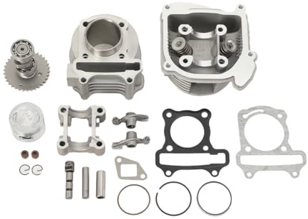 PDOOTD Zylinder-Kit 80ccm inkl. Kopf & Zündkerze für 4 Takt China Motor | für Baotian, Benzhou, China Scooter, Huatian, Rex, Jiajue, Jinlun, Jmstar, Qingqi, GY6, QMA, QMB