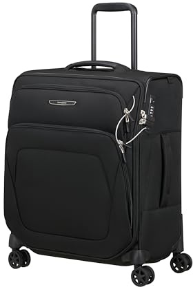 Samsonite Spark SNG Eco - Handgepäck 56x45x25 cm, Weichgepäck Kabinentrolley für EasyJet, British Airways und Jet2, 60L, 3 kg, Schwarz