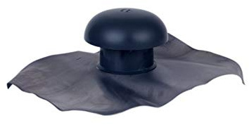 Nicoll - Chapeau de ventilation a collerette d etancheite 40x33 ardoise o 100 cd10