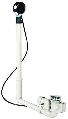 GEBERIT 150.605.21.2 - Sifone con colonna per vasca da bagno a sedia con piletta a saltarello 40 mm