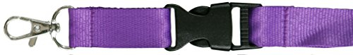 SBS Schlüsselband | 25mm | 10 Stück | Lila | Lanyard Trageband Bändel