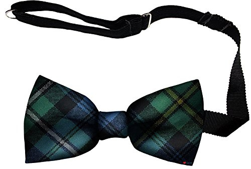 I LUV LTD Mens Bow Tie Soft Wool Woven And Made in Scotland in Campbell of Argyll Ancient Tartan Adjustable Strap for Easy Fastening