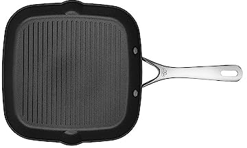 BALLARINI Alba Grillpfanne aus Aluminium, 28cm, quadratisch, Antihaftbeschichtung, für alle Herdarten
