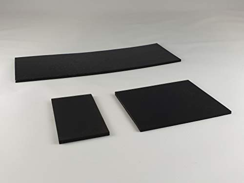 10 Stück Gummimatte Gummiplatte 100x100mm / 3mm Stärke Antivibrationsmatte für z.B. Waschmaschine/Hochleistungsmixer