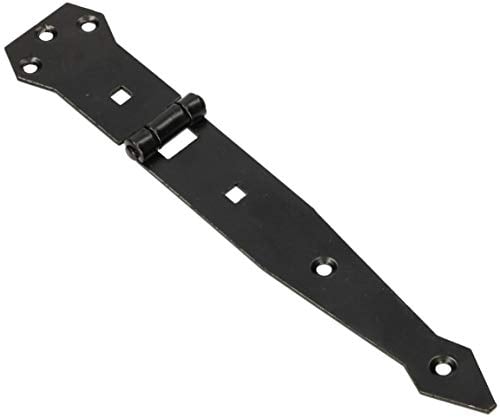 KOTARBAU® Werfgehänge Türband Torscharnier Pulverbeschichtet Ladenband Kreuzgehänge Türscharnier Band Scharnier Schwarz Rostfrei Top 200 mm