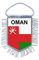 Akachafactory Wimpel mini Flagge Fahne flaggen miniflagge Oman