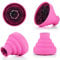 Hair Diffuser Hair Dryer Travel Collapsible Hair Dryer Portable Diffuser Curly Hair Airflow Attachment for Salon or Home Use (rose red)