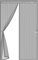 Moustiquaire sur Mesure AimantéE, 95x205cm(37x81inch) Moustiquaire Enroulable Moustiquaire sur Mesure de Porte Facile à Installer sans Percer Portes De Balcon Portes Coulissantes, Gris