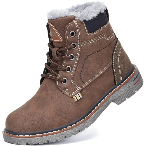 B09JLC118L Mishansha Stivali da Neve Bambino Unisex Calde Foderate Gr.24-36EU