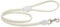 WHITE Real Soft Leather Rolled Dod Lead HandMade Colorful (10mm/120cm)