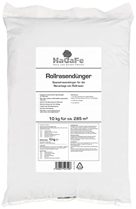 HaGaFe Rollrasendünger für Neuanlagen Rasendünger für Rollrasen schonender Spezialdünger (10 kg (1 x 10 kg))