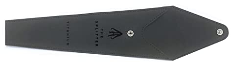 FULL WiNDSOR - SPLITTER Hypalon Pouch - Portable Utensils Case for Travel, Camping, Lunch - Waterproof, Pocket-Sized Holder for Cutlery, Chopsticks, Spork, Tongs - Black, Compact Size