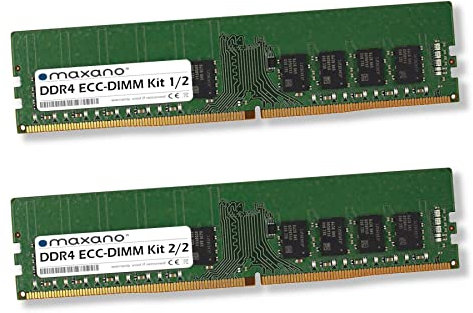 Maxano 64GB Kit 2X 32GB RAM Speicher DDR4 3200MHz ECC-DIMM kompatibel mit Asus Mainboard WS X299 SAGE, WS X299 SAGE/10G