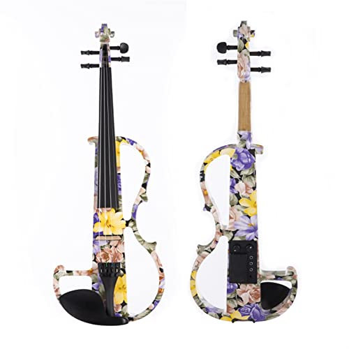 Violino 5 Corde Accessori Caso Strumento Arco Violino Elettrico per Studenti, Principianti ALDULT