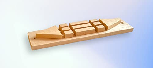 Barre Atlante en Bois Naturel - Géobiologie Feng Shui Radiesthésie