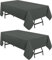 Utopia Kitchen Polyester Tischdecke 132 x 180 cm (2er-Pack, Grau) Maschinenwaschbare Tischdecke Ideal für Partys, Veranstaltungen, Hochzeiten und Restaurants (52 x 71 Zoll)
